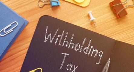 Tax Withholding Sign